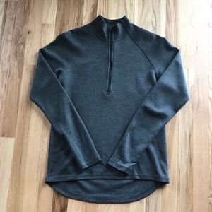 Ibex Midweight Half Zip Gray